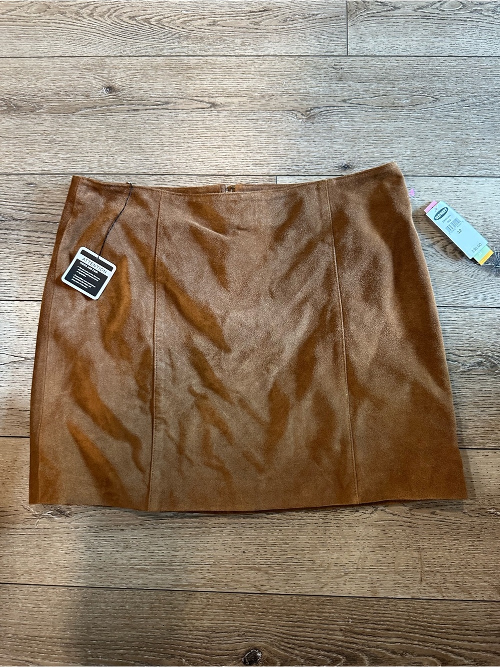 Brown Suede Mini Skirt